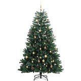  Umjetno božićno drvce 300 LED sa šarkama i kuglicama 240 cm | shoptok.hr