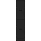 vidaXL Ormarić za lijekove crni 30 x 41 x 144,5 cm konstruirano drvo | shoptok.hr