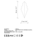 Opviq Zidna lampa Arrow-15171, 17x40x15cm, IP20, Zlatna boja | Eponuda.ba