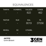 AK Interactive Grim Brown 17ml - 3rd Gen Akrilna Boja AK11112 | Eponuda.com