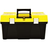 vidaXL Škatla za orodje plastična 595x337x316 mm rumena, (22054710) | Shoptok.si