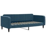  Dnevni krevet na razvlačenje s ladicama plavi 90x200 cm baršun | shoptok.hr