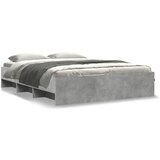 vidaXL Okvir kreveta boja betona 150x200 cm od konstruiranog drva | shoptok.hr