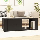 The Living Store Klubska mizica črna 100x50,5x35 cm inženirski les - Klubska Mizica, (21574648) | Shoptok.si