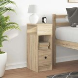 vidaXL Noćni ormarić s ladicom sonoma hrast 25x31x66 cm | shoptok.hr