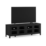 Marckeric Crna TV komoda od masivnog bora 150x50x40 cm Alessandra – | shoptok.hr