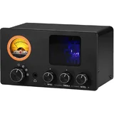 Audio selektor razdelilnik, 4 RCA vhodi, cevni ojačevalnik, 20Hz - 20KHz frekvenčni odziv, 152mm x 92mm x 85mm, (5000149615)