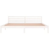  Okvir za krevet od masivnog drva bijeli 200 x 200 cm | shoptok.hr