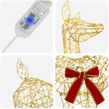  3D Božićni irvas LOVIISA 110 LED lampica Topla bijela | shoptok.hr