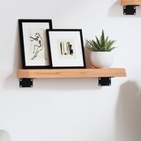  Zidna polica svjetlosmeđa 40 x 10 x 4 cm od obrađene hrastovine | shoptok.hr