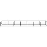 vidaXL kavez za pse crni 7 m² čelični | shoptok.hr