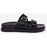 EVENTO Women's Slippers With Golden Buckles Black Sonarea | Eponuda.ba