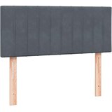 vidaXL Box Spring postelja z vzmetnico Temno siva 120x220 cm Velvet | Shoptok.si
