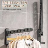 SRVAXZN 2x zložljiv stenski obešalnik s palico 40cm | Shoptok.si