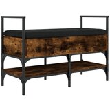  The Living Store Klop za čevlje dimljen hrast 85,5x42x57,5 cm inženirski les - Klop Za Čevlje, (21444106) | Shoptok.si