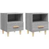 Maison Chic Dvo delni komplet Nočne omarice - Nočne mize siva sonoma 40x35x47 cm, (21690160) Cene