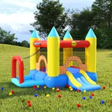 Happy Hop trampolin na napuhavanje s toboganom 300 x 280 x 202 cm PVC