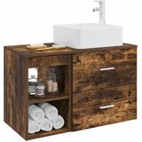  Set namještaja za kupaonicu 2 pcs Dimljeni hrast | Eponuda.com