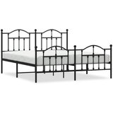 Maison Chic Kovinski Posteljni okvir - Dvoposteljna postelja - Zakonska postelja brez vzmetnice s podnožjem 160x200 cm-J34, (21767355) | Shoptok.si
