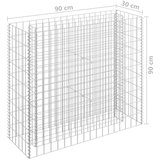  Gabionska sadilica od pocinčanog čelika 90 x 30 x 90 cm | shoptok.hr