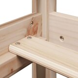 vidaXL Visoka postelja s streho 75x190 cm trdna borovina | Shoptok.si