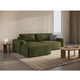 Micadoni Tamno zelena sklopiva kutna garnitura od bouclé tkanine (s lijevim kutom) Jodie – Home | shoptok.hr
