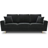 Cosmopolitan Design Tamno siva baršunasti sklopiva/s prostorom za odlaganje sofa 235 cm Kyoto – Cijene