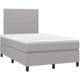  Krevet s oprugama i madracem svjetlosivi 120x190 cm od tkanine | shoptok.hr