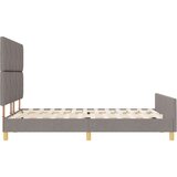 vidaXL Postelja Taupe 140x190 cm Tkanina, (22052985) | Shoptok.si