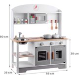  Drvena kuhinja bijelo-siva | shoptok.hr