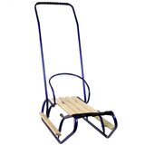 Metal Sled with Push Bar Backrest Strap Blue | shoptok.hr