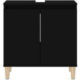 Ormarić za umivaonik crni 58x33x60 cm konstruirano drvo | shoptok.hr