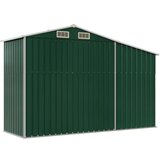 Vrtno spremište zeleno 277 x 93 x 179 cm od pocinčanog čelika | shoptok.hr