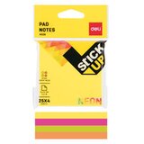 Deli STIKER BLOK NEON 76x76mm, MIX BOJE EA02602 - 25*4 LISTA | ePonuda.com