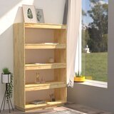 vidaXL knjižna omara za razdelitev prostora 80x35x135 cm borovina | Shoptok.si