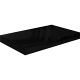 Maison Chic Lebdeča Stenska polica - Viseča Polica sijaj črna 40x23x3,8 cm MDF, (21793294) Cene