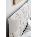 Miuform Kremno bela oblazinjena zakonska postelja z letvenim dnom 180x200 cm Eve – | Shoptok.si