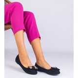 Gemre Black classic ballet flats with a bow Merasol Cene