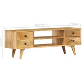 TV omarica 110x35x40 cm trden mangov les | Shoptok.si