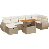 vidaXL 5-dijelni set vrtnih sofa s jastucima poliratan i bagrem bež | shoptok.hr