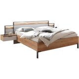 XORA POSTELJNA GARNITURA 180 cm x 200 cm , les, leseni material barve grafita, barve hrasta, svetlo siva Cene