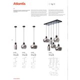  Redo 01-4045 - Visilica na sajli ATLANTIS 1xE27/42W/230V prečnik 20 cm crna | Eponuda.com