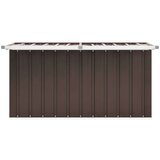 vidaXL Vrtna kutija za pohranu smeđa 129 x 67 x 65 cm | shoptok.hr