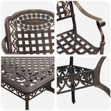  Vrtni set za objed 7 pcs Bronzana Aluminij | shoptok.hr