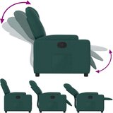 Naslanjač iz temno zelenega blaga | Shoptok.si