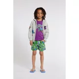 Kenzo Kids Otroške bombažne kratke hlače turkizna barva