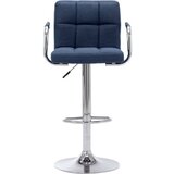 Furnova Barski stol modro blago, (21949482) | Shoptok.si