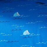 Catherine Lansfield Plava dječja plahta s gumom za krevet za jednu osobu 90x190 cm Jawsome Shark – | shoptok.hr