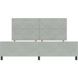 vidaXL Krevet Sivi 200x200 cm Baršun | shoptok.hr