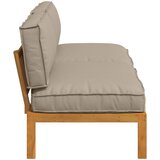  Set sofe Sivo-smeđa 240 x 92 x 69 cm Čvrsto drvo akacije | shoptok.hr